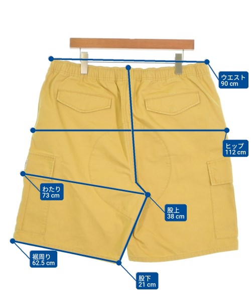 STUSSY（ステューシー）ショートパンツ 黄 サイズ:XL メンズ