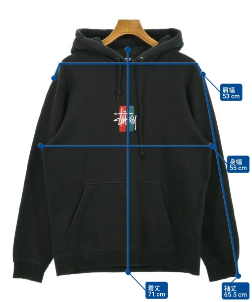 STUSSY（ステューシー）パーカー 黒 サイズ:L メンズ/2200708526026