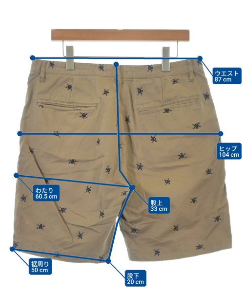 STUSSY（ステューシー）ショートパンツ ベージュ サイズ:34(XL位) メンズ/2200708677025