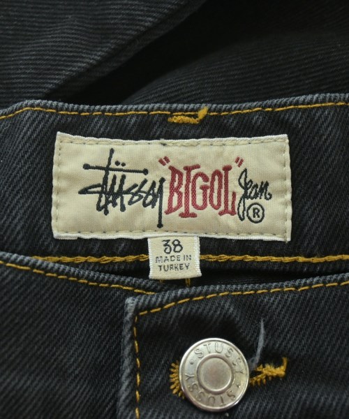 STUSSY（ステューシー）デニムパンツ 黒 サイズ:38(XXL位) メンズ/2200664195014