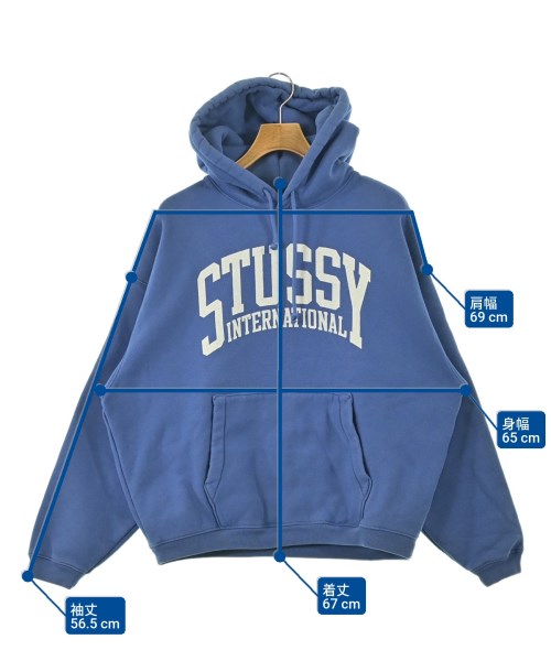 STUSSY（ステューシー）パーカー 青 サイズ:M メンズ/2200664359034