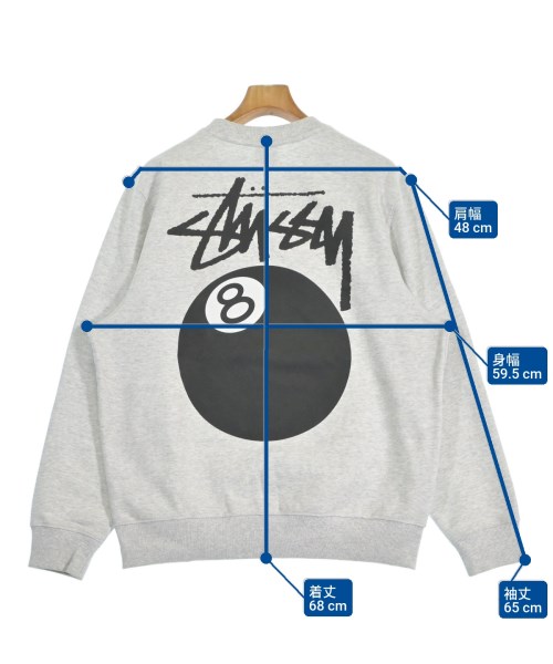 STUSSY（ステューシー）スウェット グレー サイズ:M メンズ/2200665333019