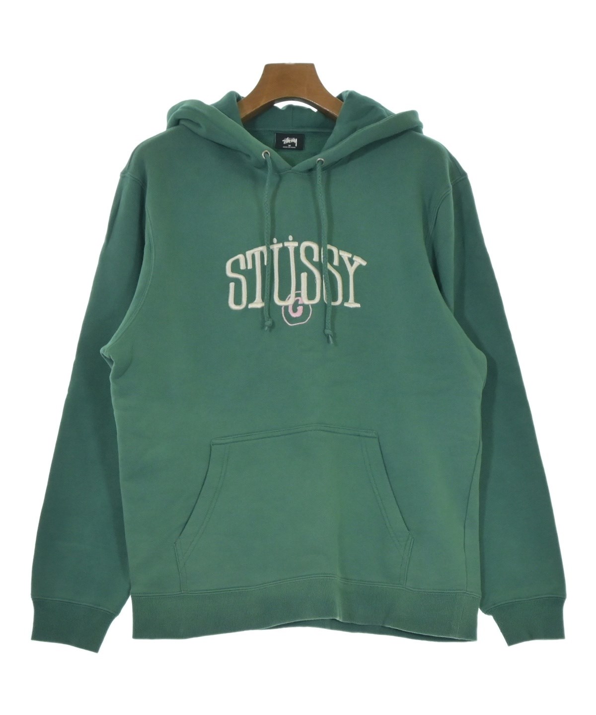 ステューシー　STUSSY　トレーナー　パーカー　緑　グリーン　サイズ165-175位 STUSSY（ステューシー）パーカー 緑 サイズ:M メンズ/2200661989098