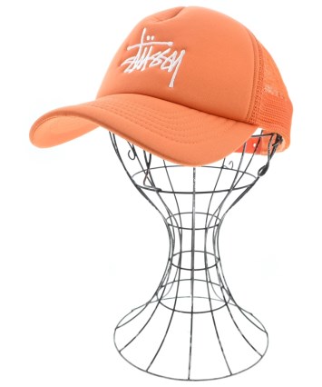 STUSSY オレンジキャップ STUSSY（ステューシー）キャップ オレンジ サイズ:57cm メンズ