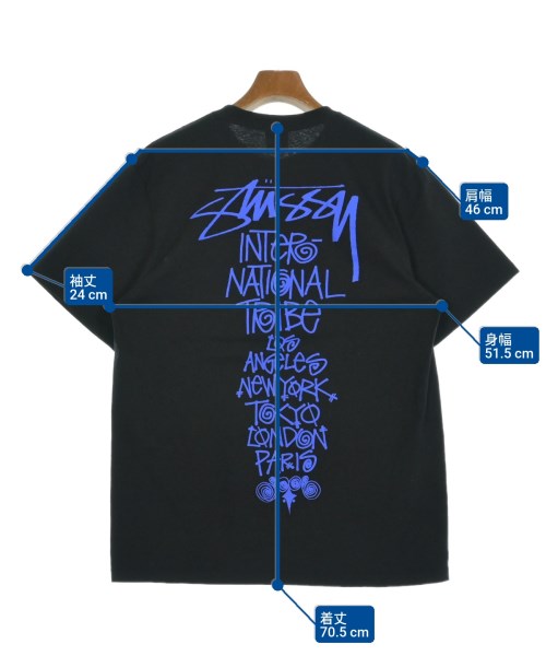 STUSSY（ステューシー）Tシャツ・カットソー 黒 サイズ:M メンズ/2200663407323