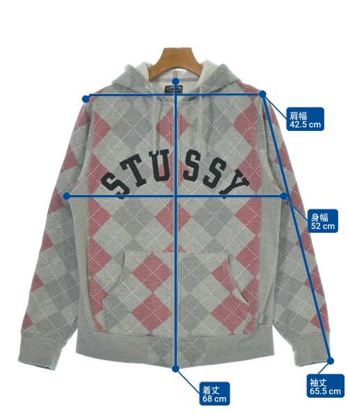 STUSSY（ステューシー）パーカー グレー サイズ:M メンズ/2200666703040