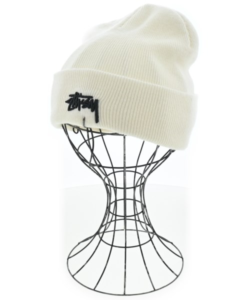 STUSSY(ステューシー)ニットキャップ・ビーニー 白 サイズ:-/2200667678040