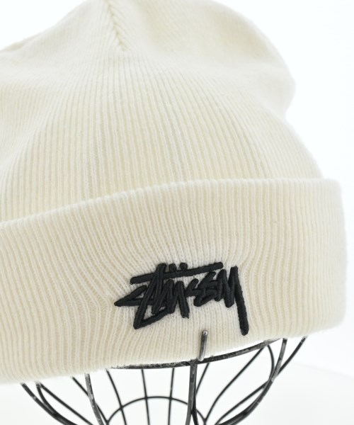STUSSY（ステューシー）ニットキャップ・ビーニー 白 サイズ:- メンズ/2200667678040