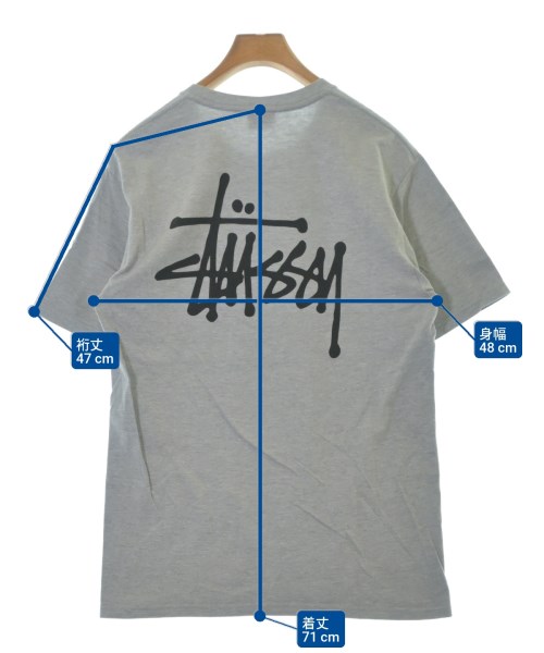 STUSSY（ステューシー）Tシャツ・カットソー グレー サイズ:M メンズ/2200667955035