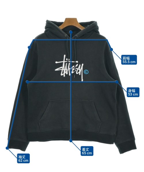 STUSSY（ステューシー）パーカー 黒 サイズ:M メンズ/2200668383011