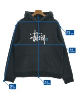 STUSSY（ステューシー）パーカー 黒 サイズ:M メンズ/2200668383011
