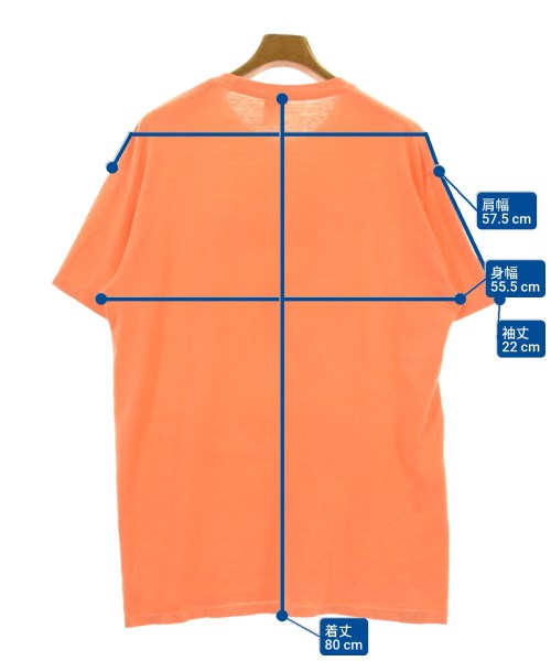 STUSSY（ステューシー）Tシャツ・カットソー オレンジ サイズ:L メンズ/2200670832071