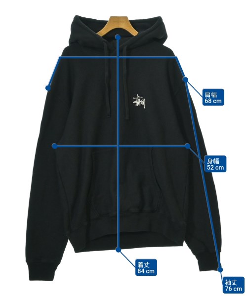 STUSSY（ステューシー）パーカー 黒 サイズ:XL メンズ/2200670998210