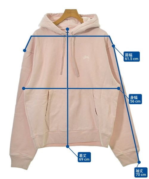 STUSSY（ステューシー）パーカー ピンク サイズ:XL メンズ/2200670998227