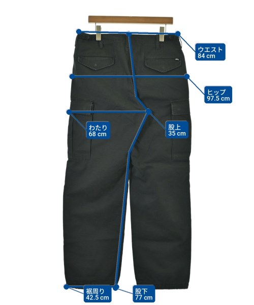 STUSSY（ステューシー）カーゴパンツ 黒 サイズ:30(M位) メンズ/2200726253089