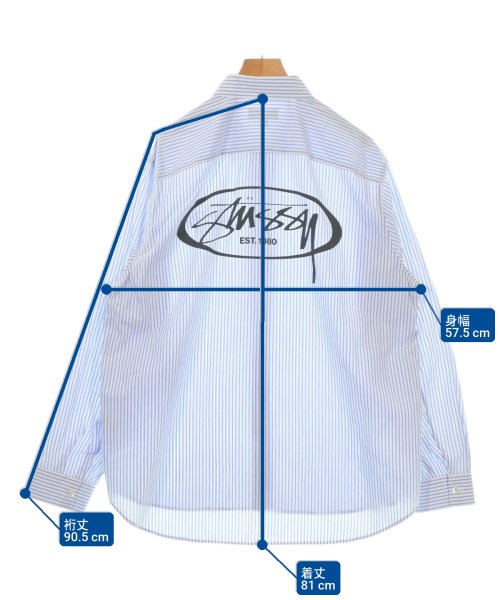 STUSSY（ステューシー）カジュアルシャツ 青 サイズ:M メンズ/2200730955047