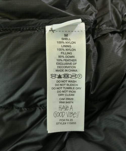 STUSSY（ステューシー）ダウンジャケット/ダウンベスト 黒 サイズ:M メンズ/2200730955108