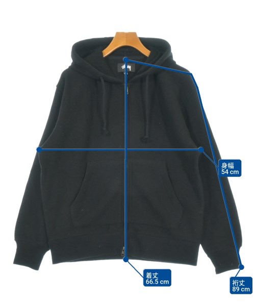 STUSSY（ステューシー）パーカー 黒 サイズ:M メンズ/2200731494231