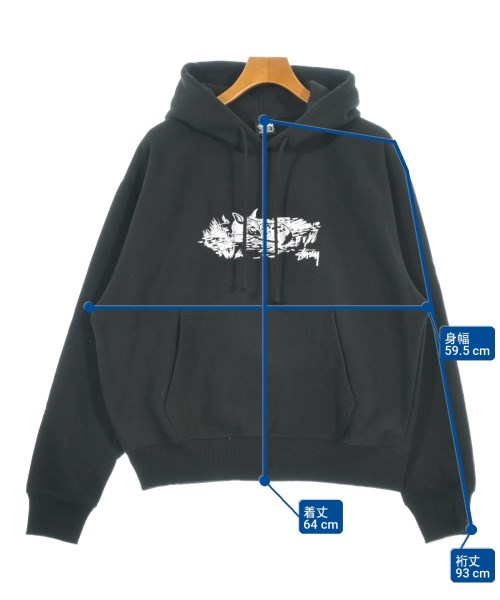 STUSSY（ステューシー）パーカー 黒 サイズ:M メンズ/2200731494248