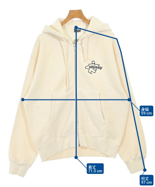 STUSSY（ステューシー）パーカー 白 サイズ:L メンズ/2200731494255