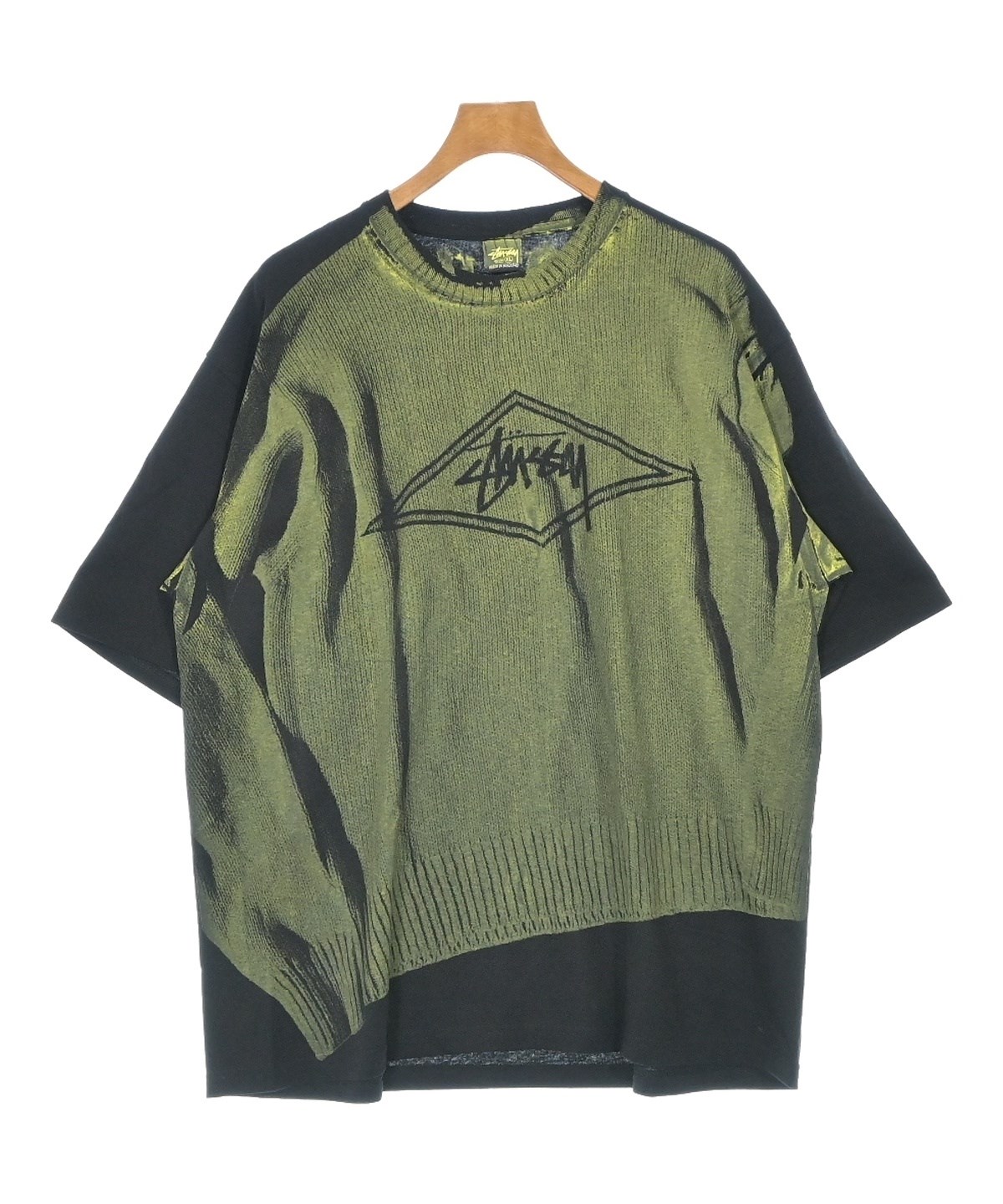 【XLサイズ】ステューシー☆両面肉厚ロゴ入り Tシャツ　入手困難 STUSSY（ステューシー）Tシャツ・カットソー 黒 サイズ:XL メンズ
