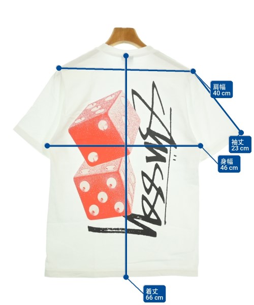STUSSY（ステューシー）Tシャツ・カットソー 白 サイズ:S メンズ/2200731494316