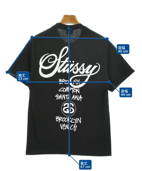 STUSSY（ステューシー）Tシャツ・カットソー 黒 サイズ:S メンズ/2200731494330