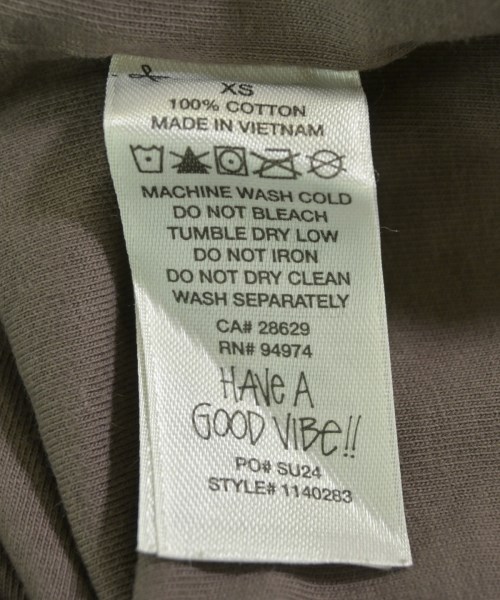 STUSSY（ステューシー）Tシャツ・カットソー 茶 サイズ:XS メンズ/2200731494446