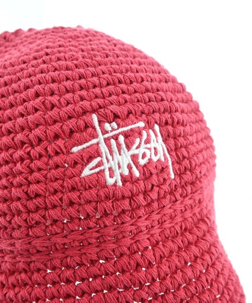STUSSY（ステューシー）ハット 赤 サイズ:L/XL メンズ/2200731494606