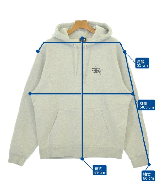 STUSSY（ステューシー）パーカー グレー サイズ:L メンズ/2200731718023