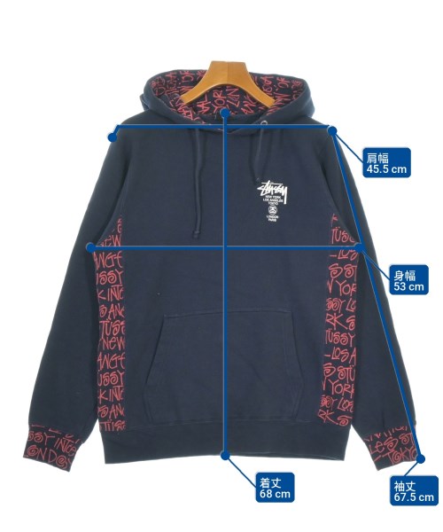 STUSSY（ステューシー）パーカー 紺 サイズ:M メンズ/2200725579029