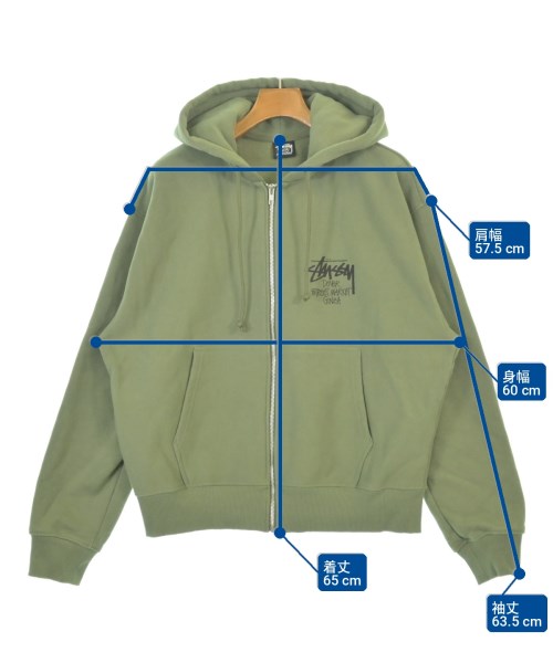 STUSSY（ステューシー）パーカー 緑 サイズ:M メンズ/2200735800052