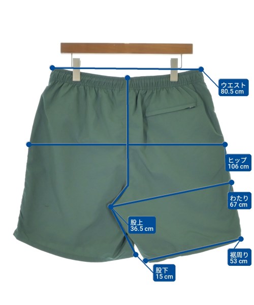 STUSSY（ステューシー）ショートパンツ 緑 サイズ:M メンズ/2200719830082