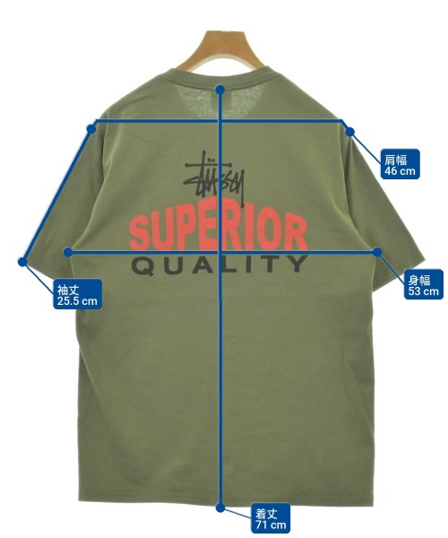 STUSSY（ステューシー）Tシャツ・カットソー カーキ サイズ:M メンズ/2200719830198