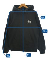 STUSSY（ステューシー）パーカー 黒 サイズ:S メンズ/2200721552026