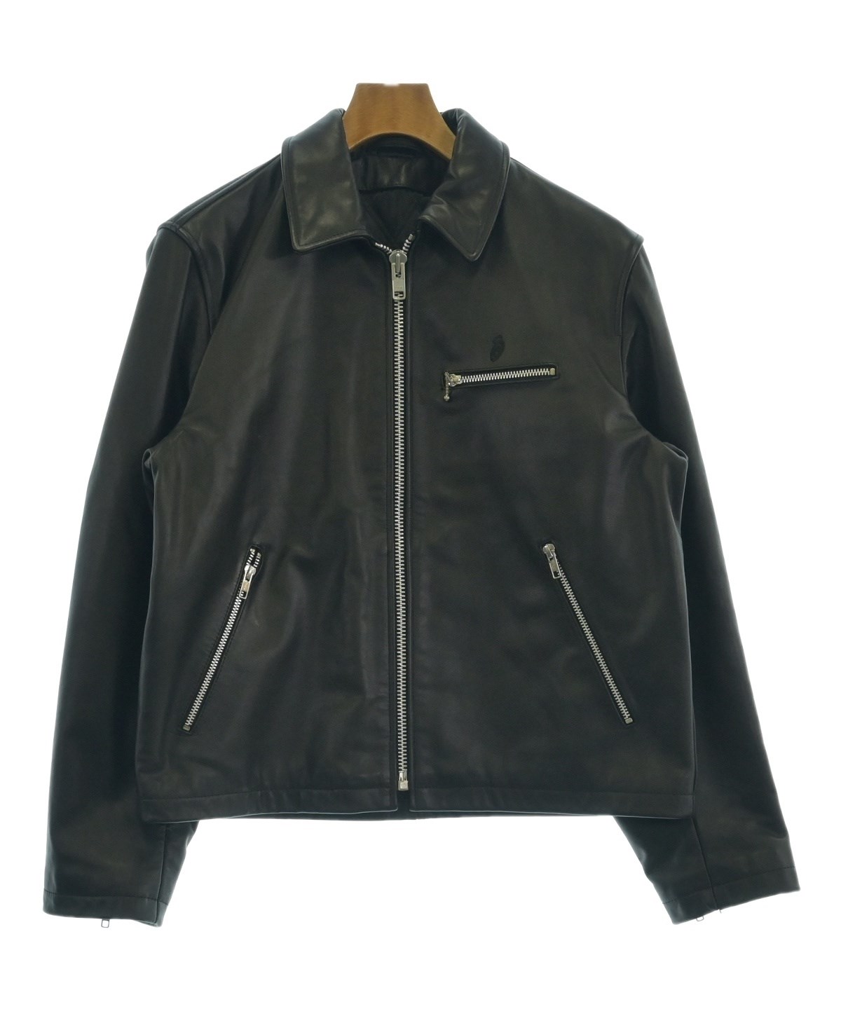 stussy 名古屋栄15周年記念　レザーライダース STUSSY（ステューシー）ライダース 黒 サイズ:S メンズ/2200722511015
