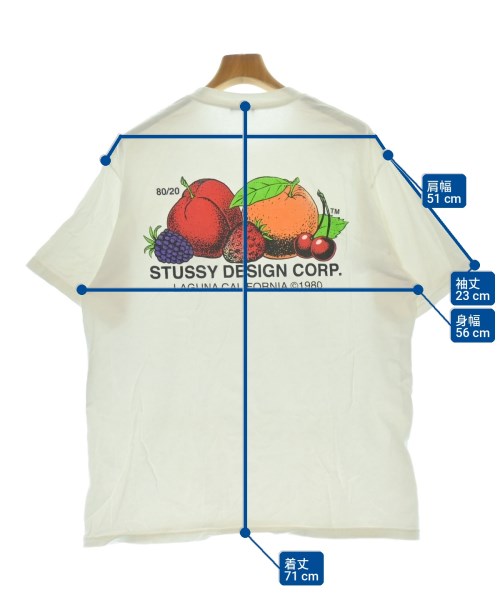 STUSSY（ステューシー）Tシャツ・カットソー 白 サイズ:L メンズ/2200723705123
