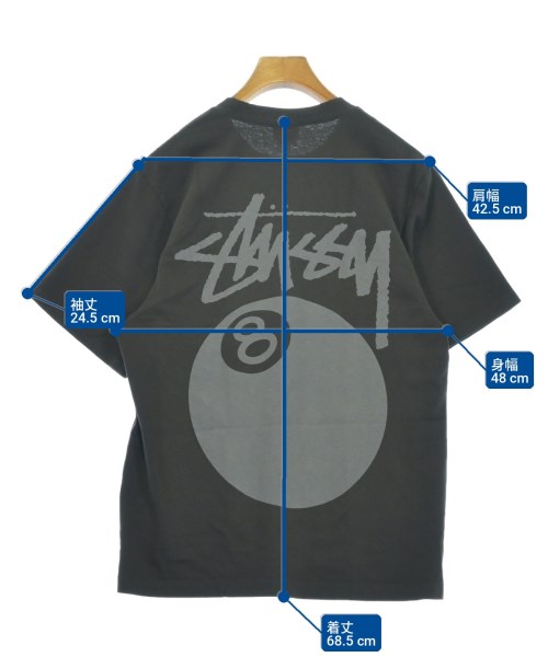 STUSSY（ステューシー）Tシャツ・カットソー グレー サイズ:S メンズ/2200724111275