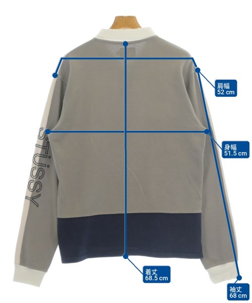 STUSSY（ステューシー）ポロシャツ グレー サイズ:L メンズ/2200724536054