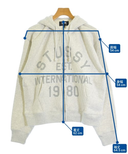 STUSSY（ステューシー）パーカー グレー サイズ:M メンズ/2200725979089