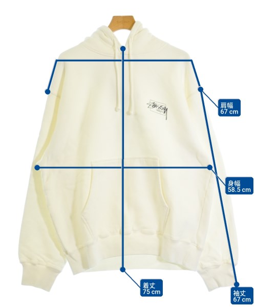 STUSSY（ステューシー）パーカー 白 サイズ:XL メンズ/2200725979102