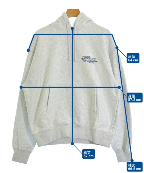 STUSSY（ステューシー）パーカー グレー サイズ:L メンズ/2200725979119