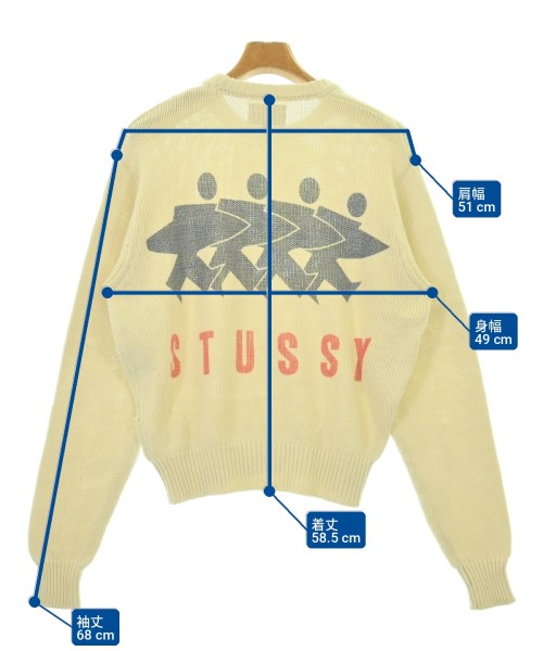 STUSSY（ステューシー）ニット・セーター 白 サイズ:S メンズ/2200725979195