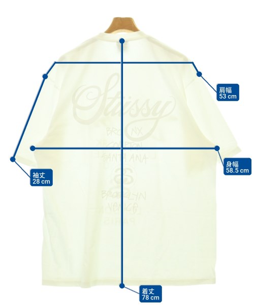 STUSSY（ステューシー）Tシャツ・カットソー 白 サイズ:XL メンズ/2200725979201