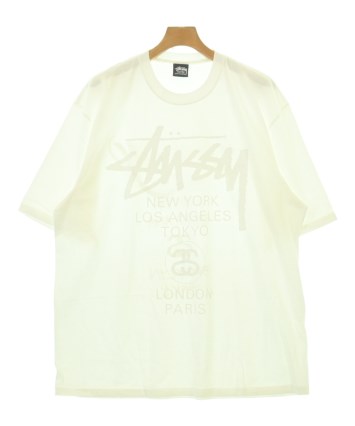 【XLサイズ】ステューシー☆両面肉厚ロゴ入り Tシャツ　入手困難 STUSSY（ステューシー）Tシャツ・カットソー 白 サイズ:XL メンズ