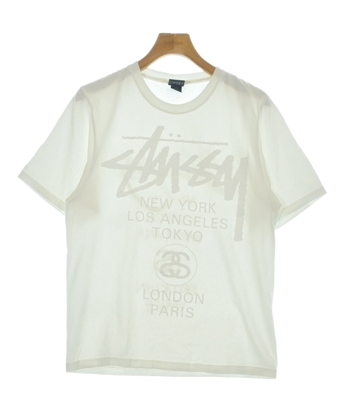 STUSSY（ステューシー）Tシャツ・カットソー 白 サイズ:S メンズ