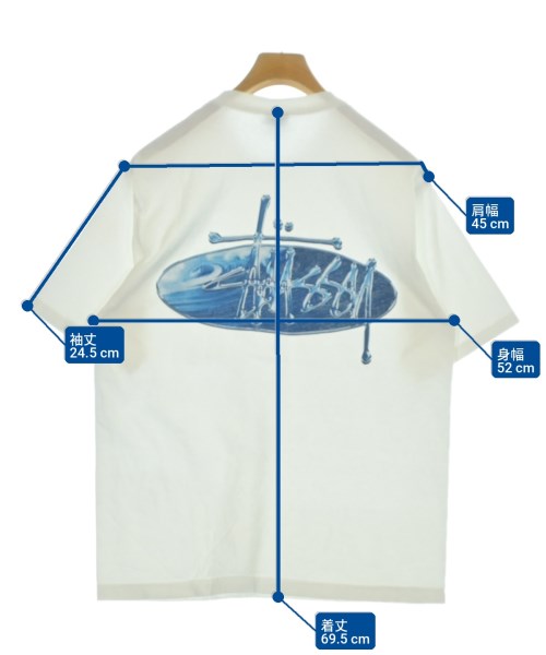 STUSSY（ステューシー）Tシャツ・カットソー 白 サイズ:M メンズ/2200725979294