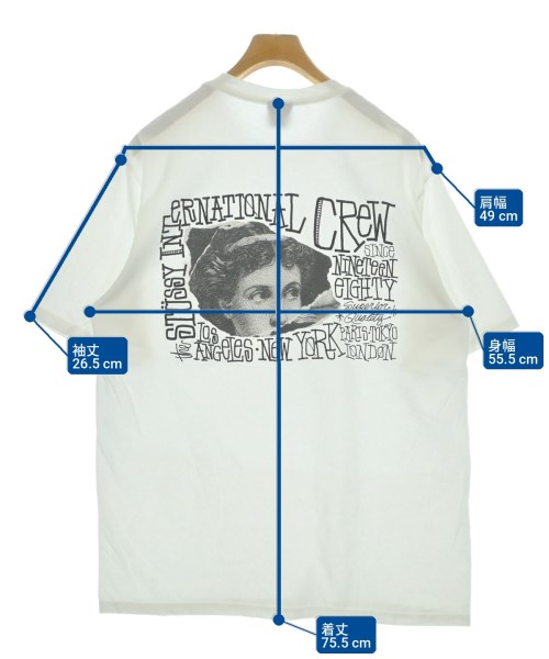 STUSSY（ステューシー）Tシャツ・カットソー 白 サイズ:L メンズ/2200725979348