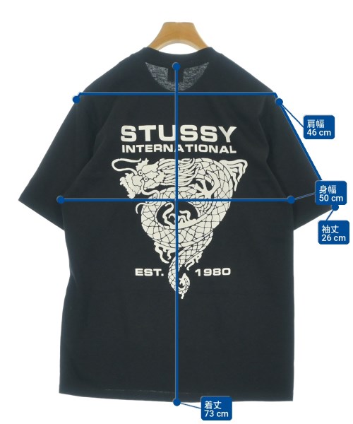 STUSSY（ステューシー）Tシャツ・カットソー 黒 サイズ:M メンズ/2200725979393