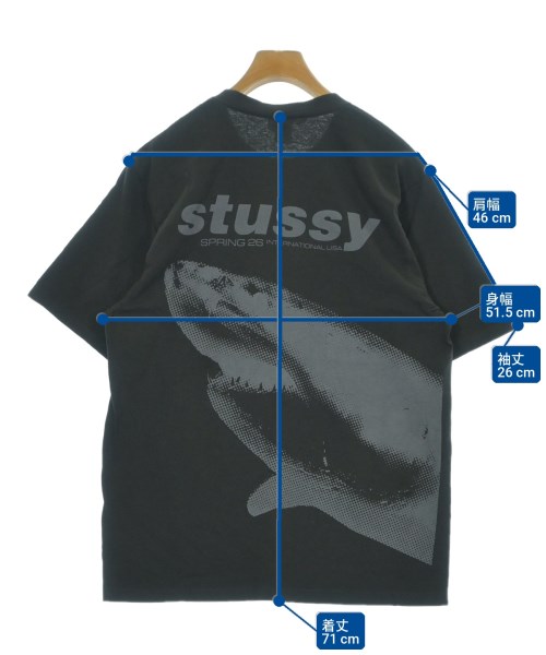 STUSSY（ステューシー）Tシャツ・カットソー 黒 サイズ:S メンズ/2200725979423